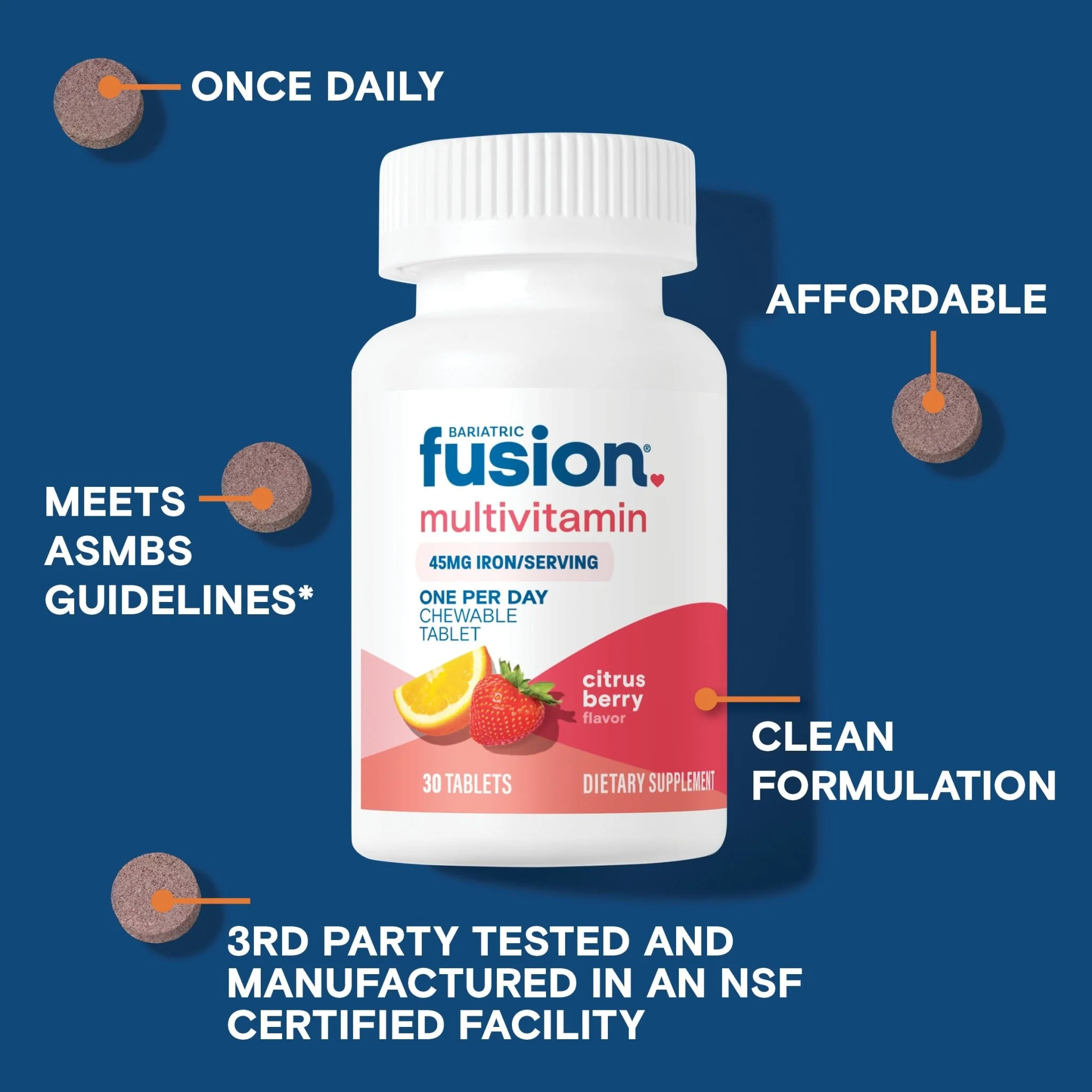 One Per Day Chewable Multivitamin with 45mg Iron - Image 4